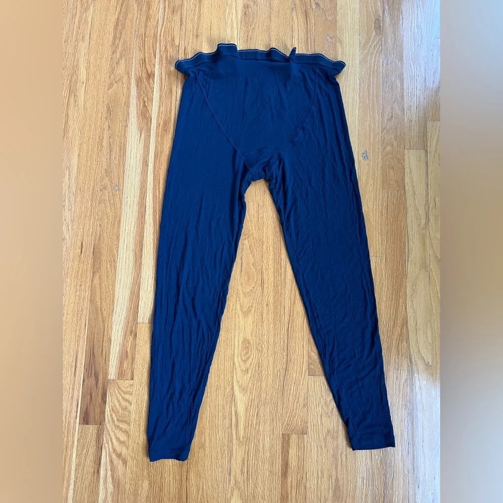 Pierre Cardin thermal long johns leggings Modal lycra navy Stretchy men's W36